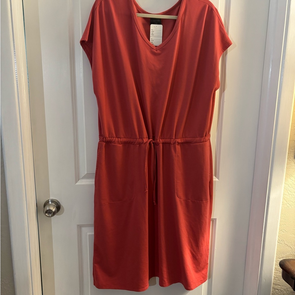 Women's 32 Degrees Cool Casual Drawstring Waist Dress Sz XXL